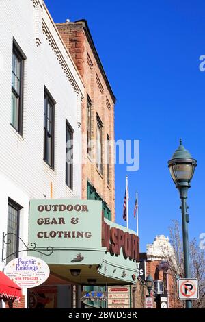 Downtown Historic District,Flagstaff,Arizona,USA Stock Photo