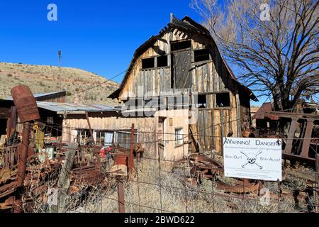 Gold King Mine & Ghost Town,Jerome,Arizona,USA Stock Photo