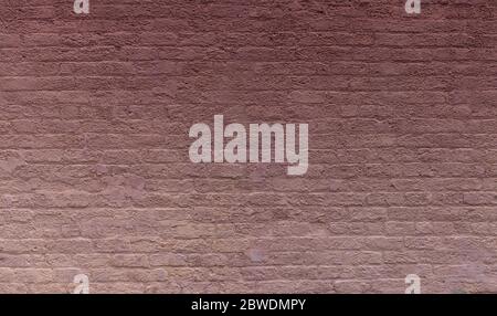 Gradient painted brick wall texture with excess mortar, large panoramic image with creative copy space, horizontal aspect Stock Photo