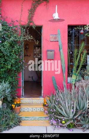 House Detail, El Presidio Historic District, Tucson, Arizona, USA Stock Photo