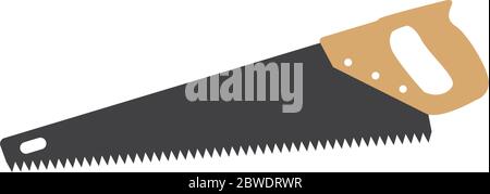 Wood saw graphic design template vector isolated Stock Vector