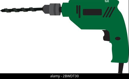 Electric drill graphic design template vector isolated Stock Vector