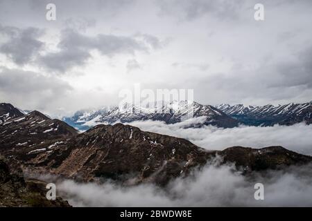 Springtime at high altitude in Alaska. Stock Photo