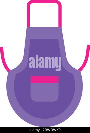 aprom accessory flat style icon Stock Vector