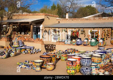 Ceramic Pot Store, Tubac, Greater Tucson Region, Arizona, USA Stock Photo