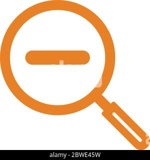 Zoom out icon, minimize, vector graphics for commercial, print media, web or any type of design projects. Stock Vector