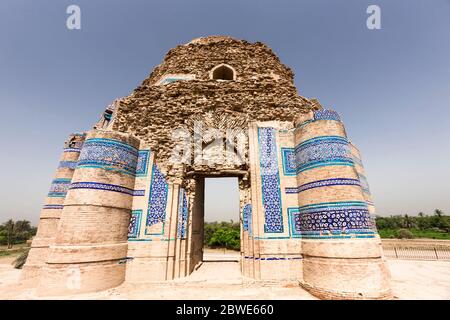 Tomb of Bibi Jawindi at necropolis of Uch, Uch Sharif, Bahawalpur district, Punjab Province, Pakistan, South Asia, Asia Stock Photo