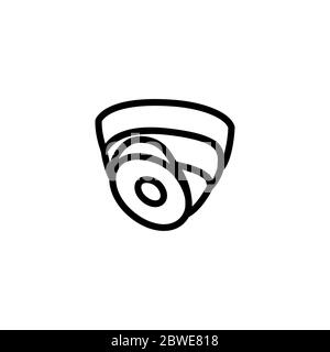 Security Camera Dome Icon In Flat Style Vector For Apps, UI, Websites ...