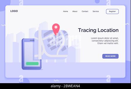 Map and location pointer with cartoon style, 3d rendering. Digital ...