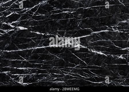 Abstract natural marble black and white, black marble patterned texture background. Stock Photo