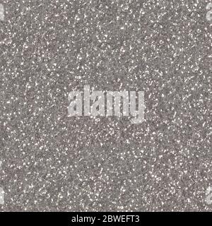 Gray silver glitter for texture or background. Silver Seamless glitter  sparkle pattern texture Stock Photo