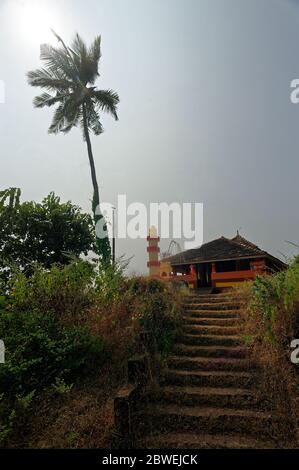 Traditional Hindu temple of Konkan area Stock Photo