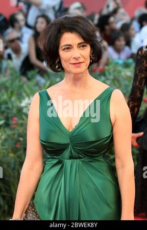 VENICE, ITALY - SEPTEMBER 01:  Hiam Abbass attends the opening ceremony and the 'Black Swan' premiere during the 67th Venice Film Festival Stock Photo