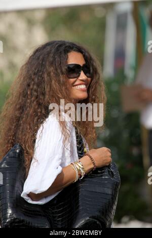 VENICE, ITALY - SEPTEMBER 02: Afef Jnifen sighting during the 67th Venice Film Festival on September 2, 2010 in Venice, Italy. Stock Photo