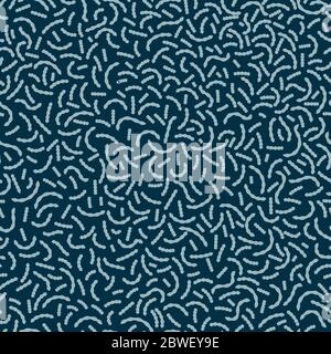 streptocous bacterias seamless vector pattern Stock Vector