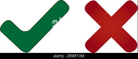 Modern Check Mark Icons Stock Vector