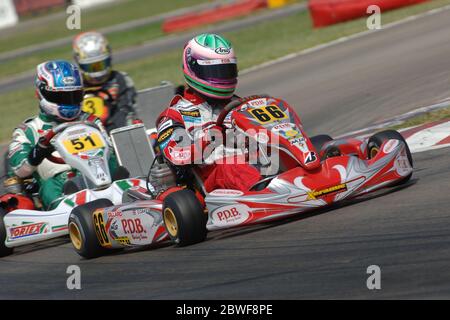 Alpine's F1 team principal Oliver Oakes during his kart career. Stock Photo