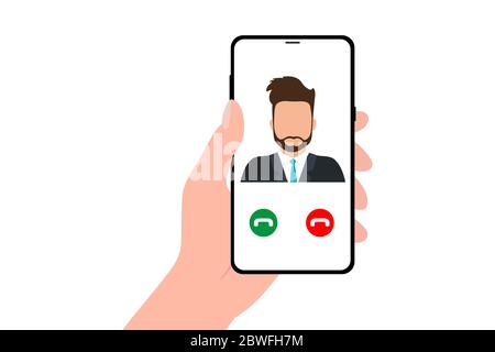 Phone calling in your hand Stock Vector