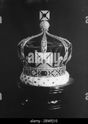The King ' s Crown The Imperial State Crown Stock Photo