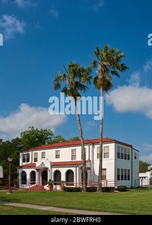 President's House (1925), Texas A&M University campus in Kingsville, Gulf Coast region, Texas, USA Stock Photo
