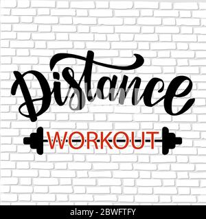 Distance Workout Stock Vector
