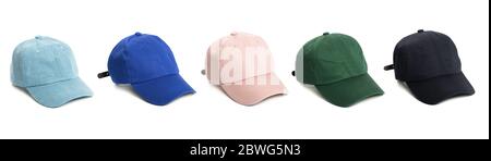 Working peaked cap. Isolated on a white background. Stock Photo