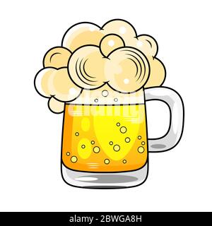 Good drink good beer-beer vintage monochrome stock illustration, typographic design Stock Vector