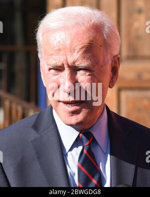 December 20, 2019, Los Angeles, California, USA: Presidential candidate former US Vice President Joseph Biden attends a Biden for President Campaign Fund Raising Event at Guelaguetza in Los Angeles, California, on September 6, 2019. (Credit Image: © Billy Bennight/ZUMA Wire) Stock Photo