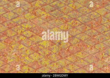 Old Weathered Patterned Rusty Metal Texture Stock Photo