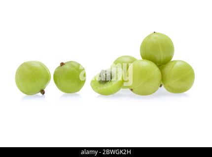 Indian gooseberry isolated on white background Stock Photo