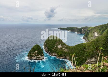 Paluang Cliff on Nusa Penida Island, Bali - Indonesia Stock Photo - Alamy