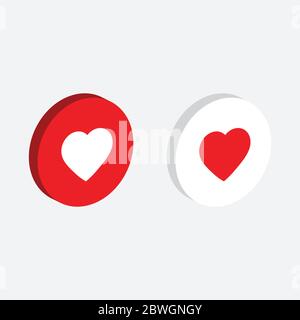 Chat symbol with heart isometric vector ICON Stock Vector