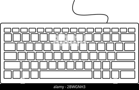 keyboard icon vector Stock Vector
