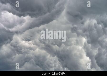 Thunderclouds. Storm clouds before the storm. Stock Photo