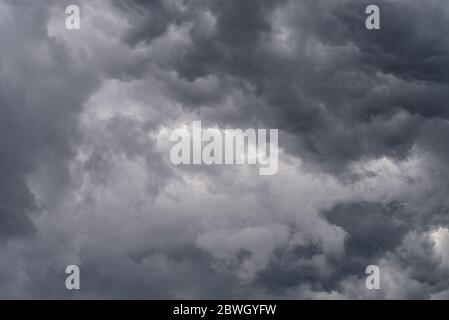 Thunderclouds. Storm clouds before the storm. Stock Photo