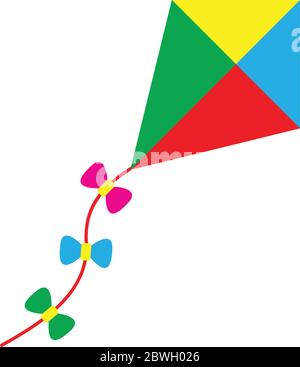 kite icon black vector sign Stock Vector