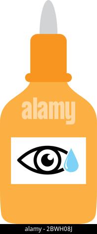 Eye drop bottle icon vector  Eye drops line icon Stock Vector