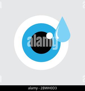 Eye drop icon  vector sign Stock Vector