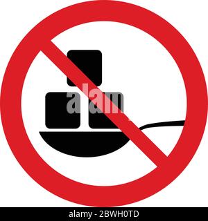No Sugar icon.  free sugar  vector   prohibiting sing Stock Vector