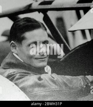 Lawrence Sperry, Lawrence Burst Sperry (1892 – 1923) aviation pioneer. Stock Photo