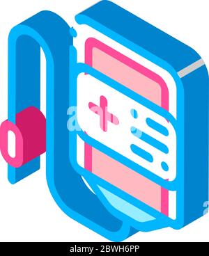 Volunteers Support Bottle isometric icon vector illustration Stock Vector