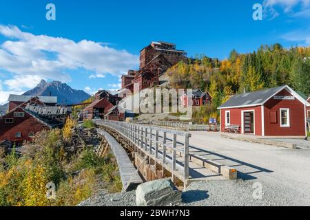 Histotical Kennecott mining town, Alaska, USA Stock Photo