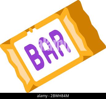 Package Bar Energy Food isometric icon vector illustration Stock Vector