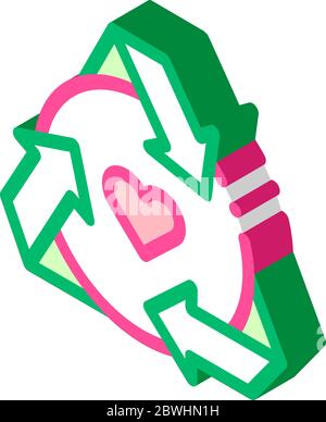 Healthy Organic Cosmetics isometric icon vector illustration Stock Vector