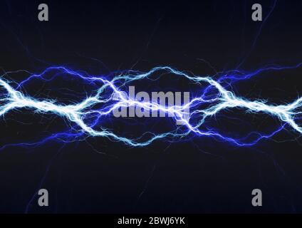 Blue abstract lightning, abstact electrical background Stock Photo - Alamy