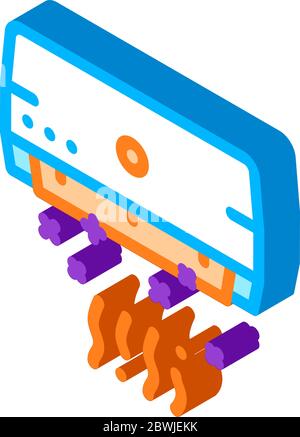 Air Cooling Conditioner isometric icon vector illustration Stock Vector