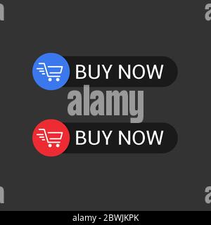Buy now buttons Stock Vector