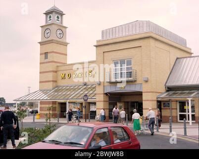 1995, then brand new Morrisons Supermarket, Darlington, North East England