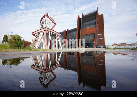 The European Solidarity Center is seen on June 2, 2020 in Warsaw, Poland. The European Solidarity Center is a museum and library dedicated to the oppo Stock Photo