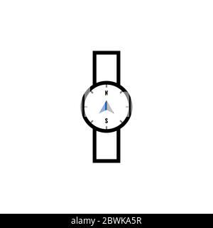 watch compass vector design template illustration Stock Vector
